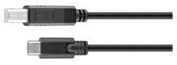 Uniformatic 10625 câble USB 1 m USB 2.0 USB B USB C Noir