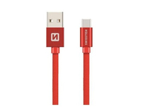 Swissten 71521106 kabel USB 0,2 m USB A USB C Czerwony