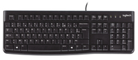 Logitech K120 Corded Keyboard Tastatur USB AZERTY Belgisch Schwarz