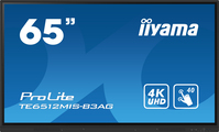 iiyama TE6512MIS-B3AG signage display Kiosk 165,1 cm (65") LCD Wi-Fi 400 cd/m² 4K Ultra HD Czarny Ekran dotykowy Procesor wbudowany Android 11 24/7