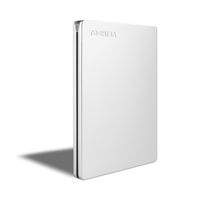 Toshiba Canvio Slim Externe Festplatte 2 TB Silber