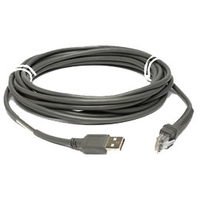 Zebra USB Cable: Series A USB-kabel 4,5 m USB A Grijs
