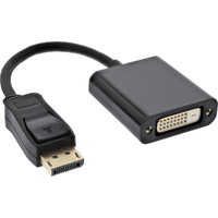 InLine 17199K adaptador de cable de vídeo 0,2 m DisplayPort DVI-D Negro