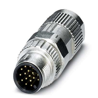 Phoenix Contact SACC-MS-17PCON SCO conector M12 Plata