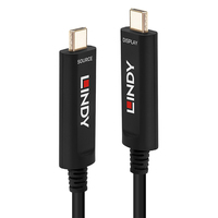 Lindy 38505 USB-kabel 30 m USB C Zwart
