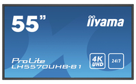 iiyama LH5570UHB-B1 pantalla de señalización Pantalla plana para señalización digital 138,7 cm (54.6") VA 700 cd / m² 4K Ultra HD Negro Procesador incorporado Android 9.0 24/7