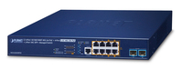 PLANET L3 4-Port 10/100/1000T Vezérelt 2.5G Ethernet (100/1000/2500) Ethernet-áramellátás (PoE) támogatása 1U Kék
