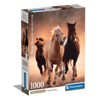 Clementoni Running Horses Jigsaw puzzle 1000 pc(s) Animals