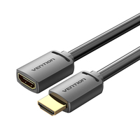 Vention HDMI-A Male to HDMI-A Female 4K HD Cable PVC Type 1.5M Black