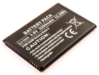 CoreParts MBXSA-BA0106 mobiltelefon alkatrész Akkumulátor Fekete