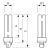 Philips MASTER PL-C 4 Pin ampoule fluorescente 13 W G24q-1 Blanc chaud