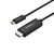 StarTech.com CDP2HD2MBNL video átalakító kábel 2 M USB C-típus HDMI Fekete
