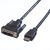 Value 11995516 1,5 m DVI-D HDMI Typ A (Standard) Schwarz