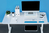 Leitz 65040036 soporte para monitor 68,6 cm (27") Azul, Blanco Escritorio