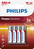 Philips Power Alkaline Batteria LR03P4B/10