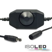 Article picture 1 - LED rotatable dimmer :: black :: 2A :: max. 48W :: round connector