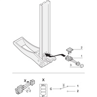 SCHROFF Mikroschalter für XL-Ein-/Aushebegriff - MIKROSCHALT.M. KABEL XL 10ST