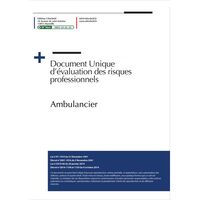 Document Unique d'évaluation des risques métier : Ambulancier