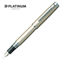 Pióro wieczne PLATINUM Procyon Luster Champagne Gold, F, złote