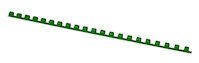 Grzbiety do bindowania OFFICE PRODUCTS, A4, 8mm (45 kartek), 100 szt., zielone