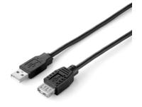 Equip Kabel USB-A 2.0 -> A Verl. St/Bu 3.00m 480Mbps sw Polybeutel