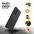 OtterBox React Samsung Galaxy A72 - Black Crystal - clear/Black - ProPack - Case