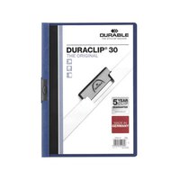 Durable 3mm Duraclip File A4 Dark Blue (Pack of 25) 2200/07