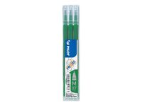 Pilot Refill for FriXion Ball/Clicker Pens 0.7mm Tip Green (Pack 3)