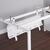 Double drop down cable tray & bracket for Adapt and Fuze desks 1600mm - silver