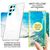 NALIA Clear Hybrid Cover with Chain compatible with Samsung Galaxy S23 Ultra Case, Transparent Anti-Yellow Reinforced Protective Bumper Hard Back & Silicone Frame Cell-Phone Cor...