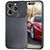 NALIA Carbon Look Cover compatible with iPhone 15 Pro Case, Matt Black Silicone Bumper with Carbon Fibre Structure, Slim Anti-Fingerprint Scratch-Resistant Non-Slip Shockproof P...