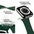 NALIA Bracelet Silicone Smart Watch Strap compatible with Apple Watch Strap SE & Series 8/7/6/5/4/3/2/1, 38mm 40mm 41mm, iWatch Fitness Watch Band for Men & Women Dark Green