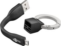 Schlüsselanhänger mit Micro-USB Sync- und Ladekabel