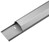 Halbrunder Aluminium-Kabelkanal, Silber - silber 1100x50x26mm