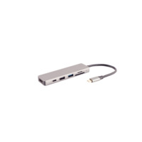 USB-C Multiport-Dockingstation, 6 Ports, grau, BS14-05027