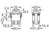 Druckschalter, 2-polig, schwarz, unbeleuchtet, 16 (4) A/250 VAC, IP54, 1671.5201