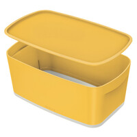 Leitz COSY MyBox tárolódoboz fedővel, kicsi, meleg sárga
