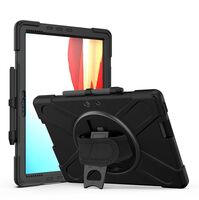 AUSTIN Defender Case Microsoft Surface Pro X with hand strap and shoulder strap. Black Tablet-Hüllen