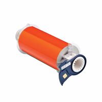BBP85 Tape - 175mm Orange reflective 178 mm X 10 m 013646, Orange, Self-adhesive printer label, Thermal transfer, Acrylic, Druckeretiketten