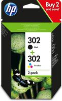 Ink/302 Cart Combo 2-Pack **New Retail** Blister Ink Cartridges