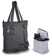 Walkabout Medium Tote Bag , Black, Grey ,