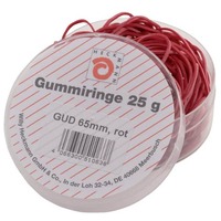 Gummiringe, Ø65mm, 25g, rot WIHEDÜ 510.063