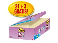 Post-it® Super Sticky Notes Canary Yellow™ Voordeelpak, 47,6 x 47,6 mm, Geel (pak 24 blokken)