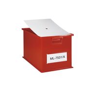 Dust cover for stacking transport box