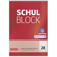 Schulblock A4 70g/qm 50 Blatt RC Lineatur 28 gelocht