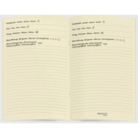 Einlagen für Bullet Journal 13x21 cm 2er Set 'Books Ivory'