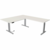 Sitz-/Stehtisch Move 3 BxT 200x180cm (mit Anbautisch) silber/weiß