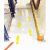 Fußbodensymbol 'Fuß' 28x8,4cm gelb