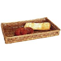 Olympia Counter Display Basket in Rustic Wooden Colour 75x450x280mm
