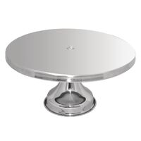Cake Stand in Stainless Steel for Wedding Cakes or Food Presentation